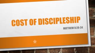 Matthew 8:28-34 Sermon Slides