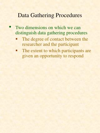 thesis data gathering