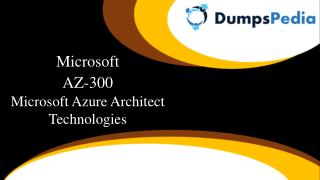 AZ-300 Test Dumps