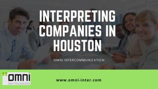 Interpreting Companies in Houston