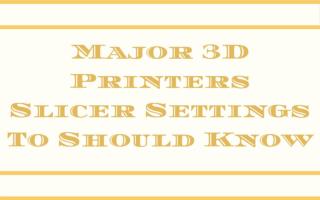 Major 3D Printers Slicer Settings To Should Know