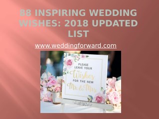 88 Inspiring Wedding Wishes: 2018 Updated List