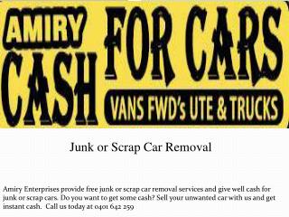 Junk or Scrap Car Removal