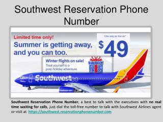 Southwest Reservation phone Number for low fare flights with best deals