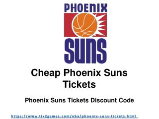 Phoenix Suns Tickets at Tix2games