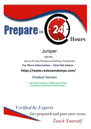 Get Juniper JN0-662 Exam Free Study material | Realexamdumps.com