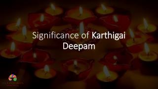 Significance of Karthigai Deepam