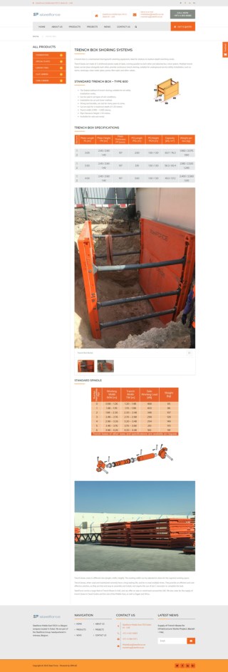 Trench Box & Rental Supply-SteelForce UAE