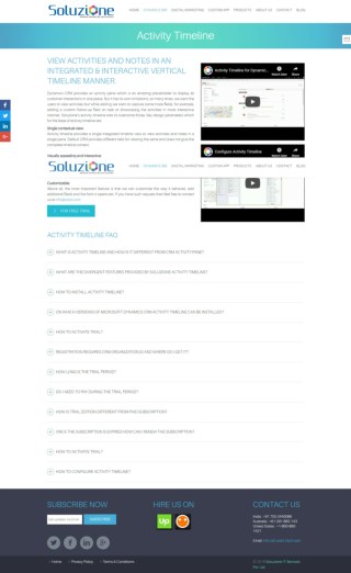 Integrated Activity Timeline for Microsoft Dynamics 365 CRM
