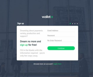 Sign Up - Wallet Plus