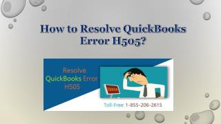 How to Resolve QuickBooks Error H505?