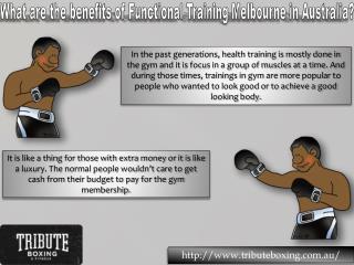 What are the benefits of Functional Training Melbourne in Australia?