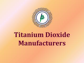 Titanium Dioxide Manufacturers