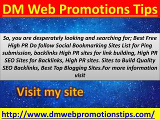 DM Web Promotions Tips