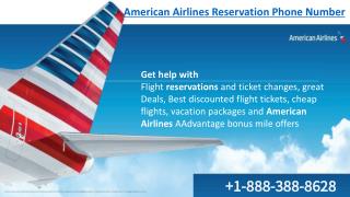 For Bulk tickets Dial American Airlines Reservation Phone Number