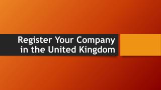 Register Your Company in the United Kingdom