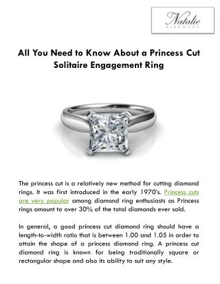 All You Need to Know About a Princess Cut Solitaire Engagement Ring