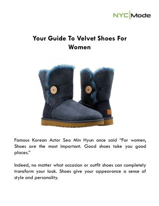 Your Guide To Velvet Shoes For Women