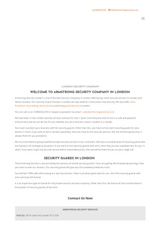 security companies in london