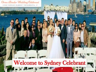 Add More Colors and fun to Your Wedding with Sydney Celebrant