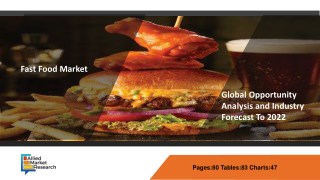 Fast Food Market Expected To Reach $743,859 Million by 2022 | Top Key Players McDonalds, Hardees, Pizza Hut, Domino’s Pi