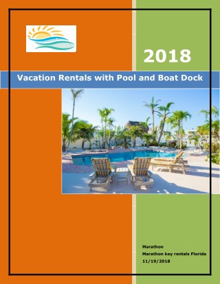 Vacation Rentals with Pool and Boat Dock