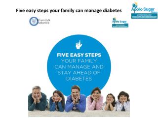 Five easy steps your family can manage diabetes