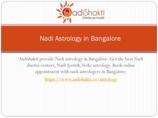 Nadi Astrology in Bangalore