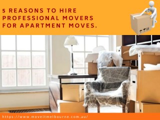Benefits of Hiring Professional Movers for an Apartment Moves.