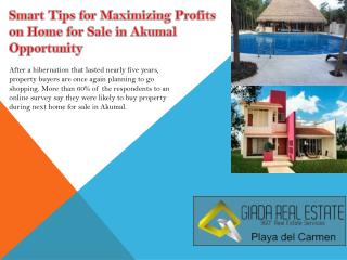 Smart Tips for Maximizing Profits on Home for Sale in Akumal Opportunity