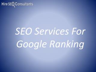 SEO Services For Google Ranking