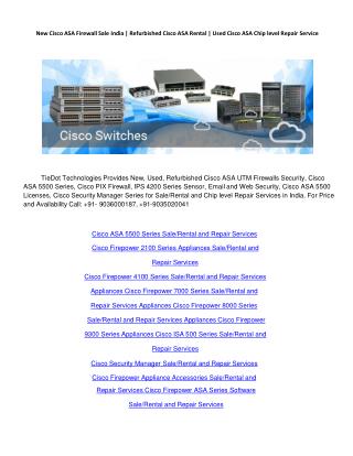 Buy New Cisco ASA 5500 Series India | Refurbished Cisco ASA 5500 Firewall rental| Used Cisco ASA 5500 Repair Services