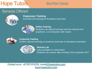 Blue Prism Training in Chennai