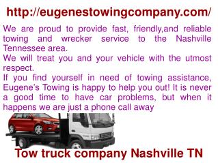 Towing company, wrecker and tow truck service at Nashville TN