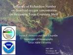 Influence of Richardson Number on dissolved oxygen concentration on the eastern Texas-Louisiana Shelf