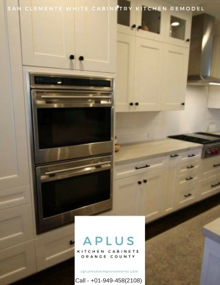 San Clemente white cabinetry Kitchen Remodel