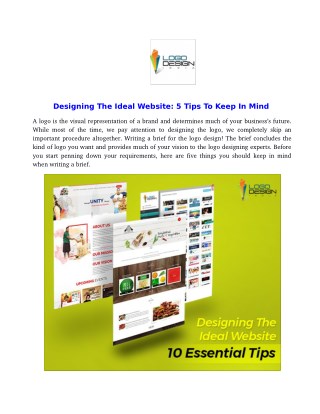 Designing The Ideal Website: 5 Tips To Keep In Mind