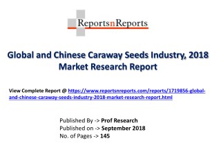 Global Caraway Seeds Industry with a focus on the Chinese Market