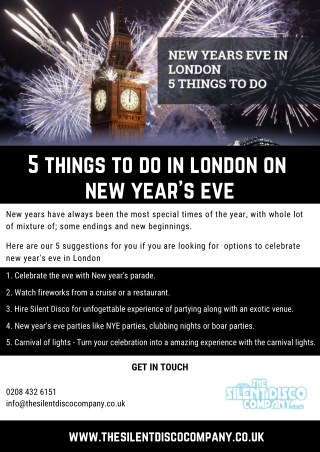 5 things to do in london on new yea's eve