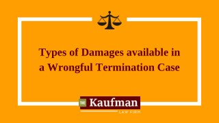 What you can do when terminated wrongfully?