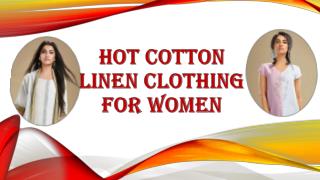 Hot Cotton Linen Clothing for Women