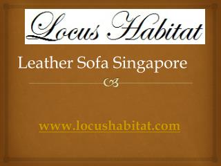 Leather Sofa Singapore - www.locushabitat.com