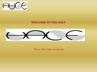 Navy blue lace bodysuit - The half