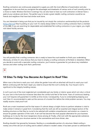 20 Fun Facts About Roofing Contractors Reading