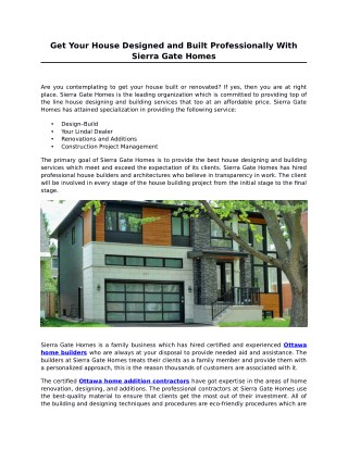 Sierra Gate Homes