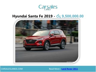 Hyundai Santa Fe 2019