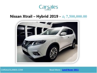 Nissan Xtrail – Hybrid 2019