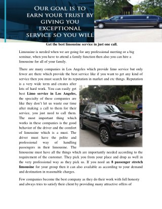 affordable limousine service