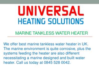 Marine Tankless Water Heater