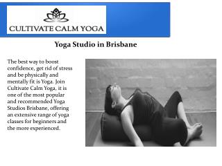 Cultivate Calm Yoga